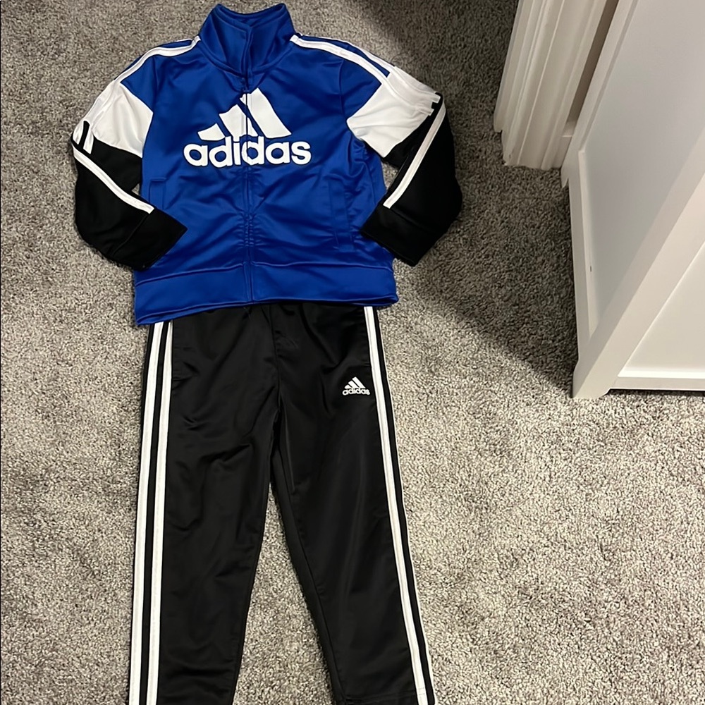 Adidas Royal Blue and Black Tracksuit